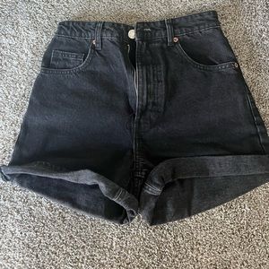 Black high waisted Zara shorts
